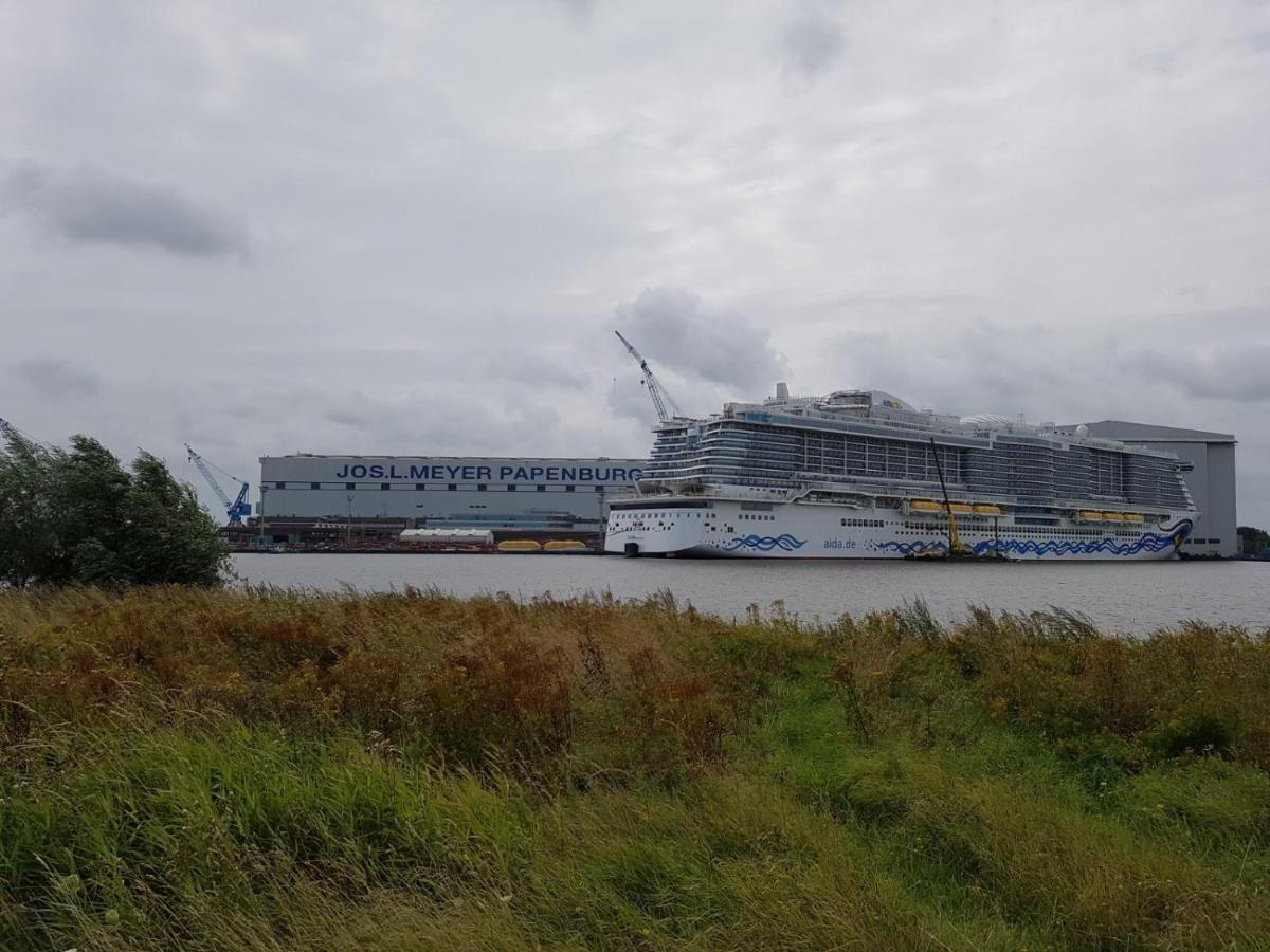 Idyllisches Ferienhaus Naehe Meyer Werft Papenburg Kültér fotó