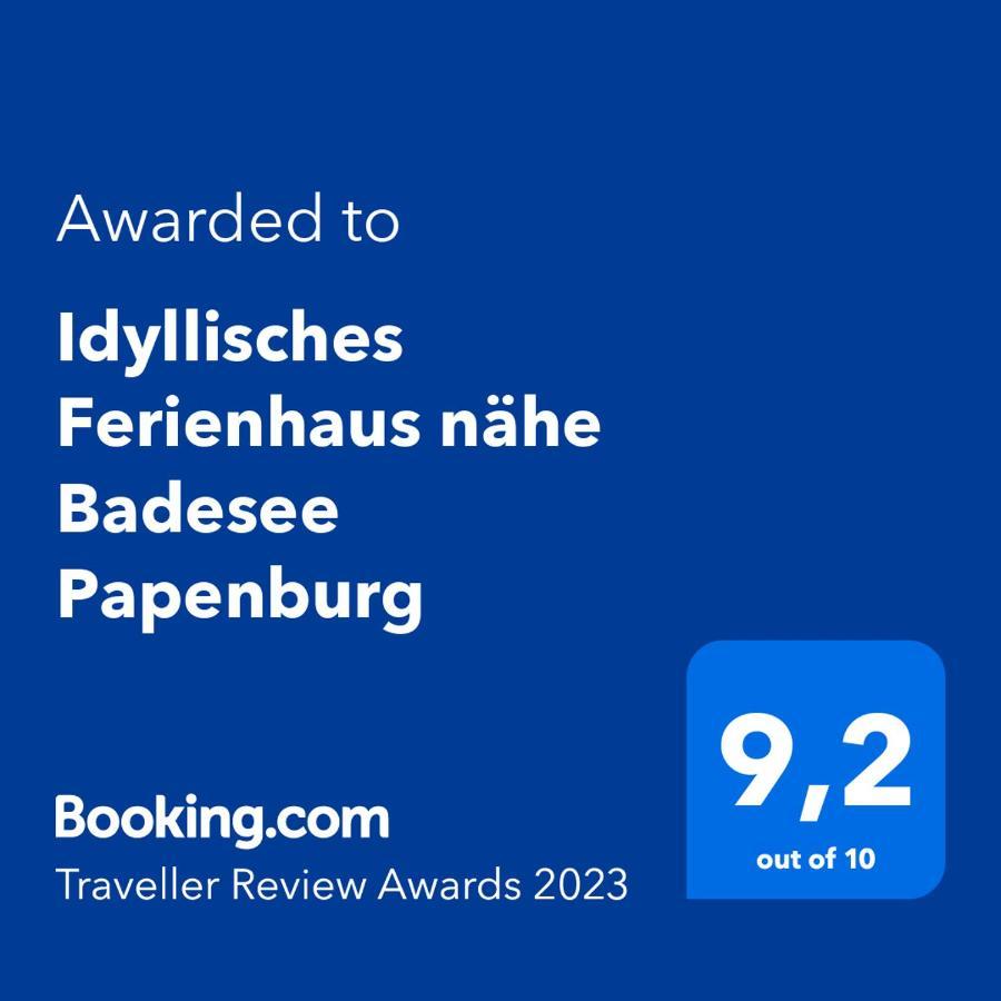 Idyllisches Ferienhaus Naehe Meyer Werft Papenburg Kültér fotó